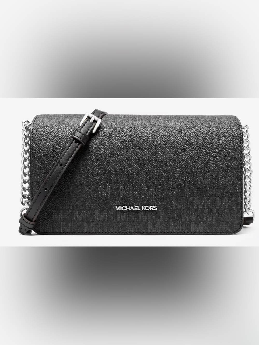Jet Set Medium Signature Logo Crossbody Bag Black NWT